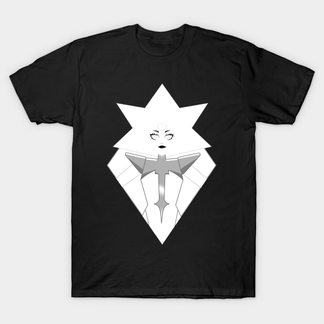 White Diamond T-Shirt by Spiral-Squid